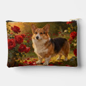 Corgi in den Rosen V Zubehörtasche (Rückseite)