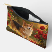 Corgi in den Rosen V Zubehörtasche (Offen)