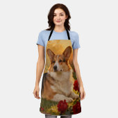 Corgi in den Rosen VI Schürze (Getragen)