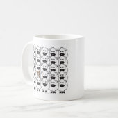Corgi in den Schafen Kaffeetasse (Vorderseite Links)
