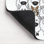 Corgi in den Schafen Mousepad (Ecke)
