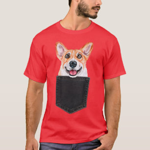 Corgi in einer Tasche Niedlichen walisischen Corgi T-Shirt
