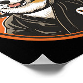Corgi in Jiu Jitsu Gi Bjj Poster (Ecke)