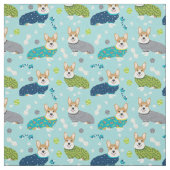 Corgi in Pjs Stoff (Muster)