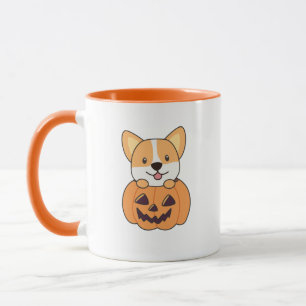 Corgi in Pumpkin Niedliche Hunde glücklich Hallowe Tasse