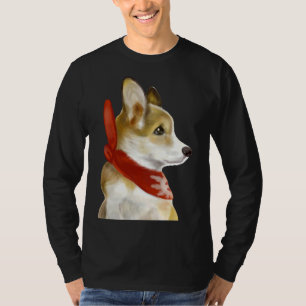 Corgi in Rot T-Shirt