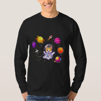 Corgi In Space Corgi Astronaut Corgi T-Shirt