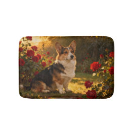 Corgi in the Roses I Badematte