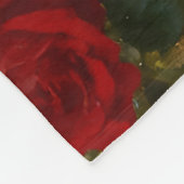 Corgi in the Roses II Fleecedecke (Ecke)