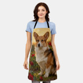 Corgi in the Roses II Schürze (Getragen)