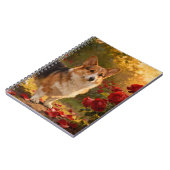 Corgi in the Roses V Notizblock (Linke Seite)