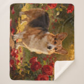 Corgi in the Roses V Sherpadecke (Vorderseite)