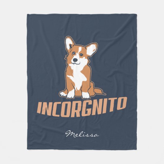 Corgi Incognito Mama Gag Fleecedecke (Vorderseite)