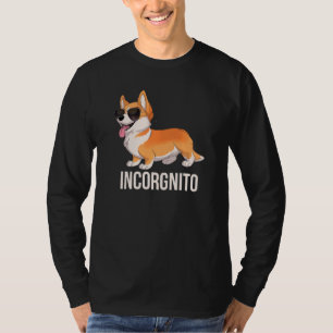 Corgi Incorgnito Niedlich Incognito Corgi mit Sung T-Shirt