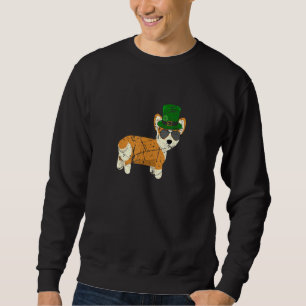 Corgi Incorgnito St Patrick's Aviator Sunglasses D Sweatshirt