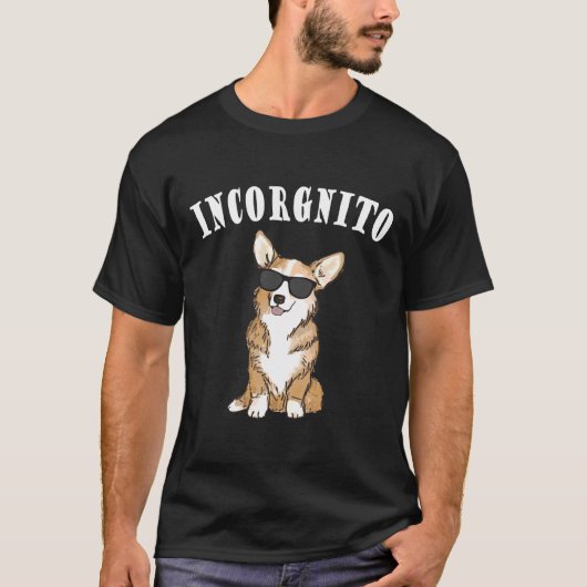 Corgi Incorgnito T-Shirt (Vorderseite)