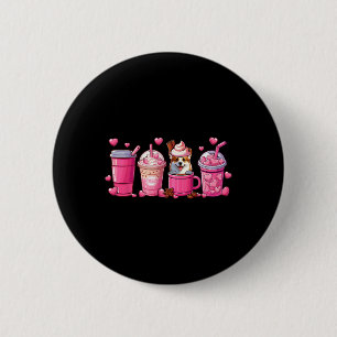 Corgi Inside Cup Kaffeeliebhaber Valentinstag Hea Button