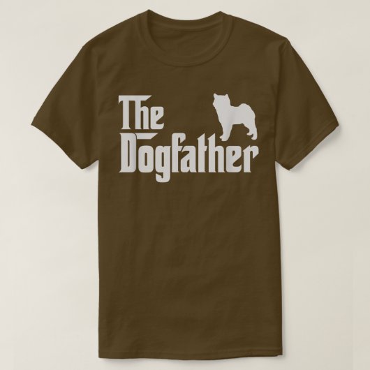 corgi inu DogFather Funny Dog Dad  T-Shirt (Design vorne)