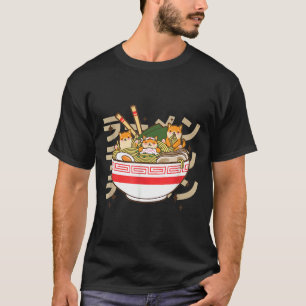 Corgi isst japanische Nudeln Long Sleeve T-Shirt