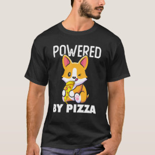 Corgi isst Pizza Corgi Fast Food T-Shirt
