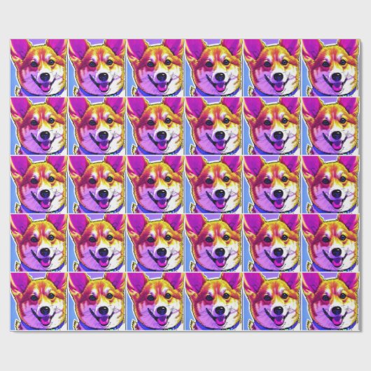 Corgi ist hell, fett geschenkpapier (Flach)