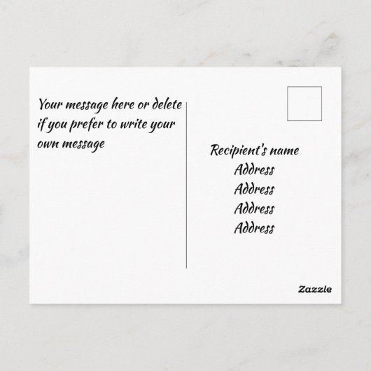 Corgi ist hell, fett postkarte (Rückseite)