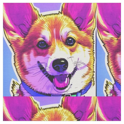 Corgi ist hell, fett stoff (Nahaufnahme)