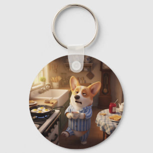 Corgi ist kein Morgenmensch Schlüsselanhänger