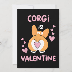 Corgi ist mein Valentinstag Feiertagskarte