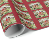 Corgi-Jäger-Fahrten zum Jagdhund-Packpapier Geschenkpapier (Rolleneckpunkt)