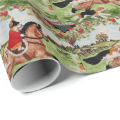 Corgi-Jäger-Packpapier Geschenkpapier (Rolleneckpunkt)