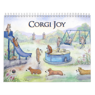 Corgi Joy Kalender - Corgi Hunde genießen das Lebe
