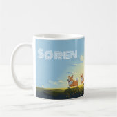 Corgi Joy - Personalisiert Kaffeetasse (Links)