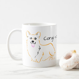 Corgi + Kaffee = Leben Kaffeetasse