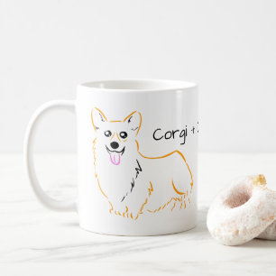 Corgi + Kaffee = Leben Kaffeetasse