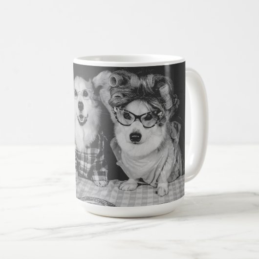 Corgi-Kaffee-Tasse Kaffeetasse (VorderseiteRechts)