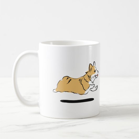 Corgi-Kaffee-Tasse Kaffeetasse (Links)
