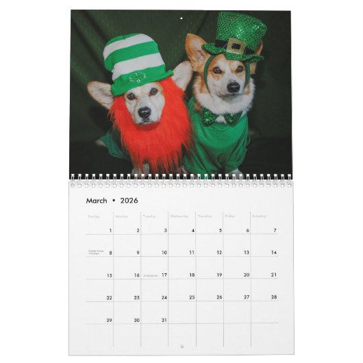 Corgi-Kalender 2019 Kalender (Mär 2026)
