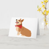 Corgi Karte (Gelbe Blume)