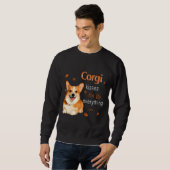 Corgi Kisses Fix Alles 1249 Sweatshirt (Vorne ganz)