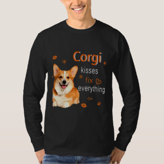 Corgi Kisses Fix Alles 1249 T-Shirt