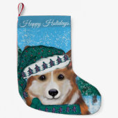 Corgi Kleiner Weihnachtsstrumpf (Vorderseite)
