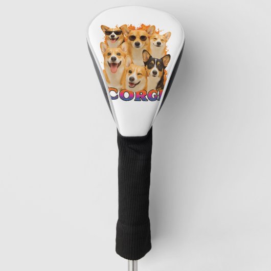 Corgi Kopie Golf Headcover (Vorderseite)