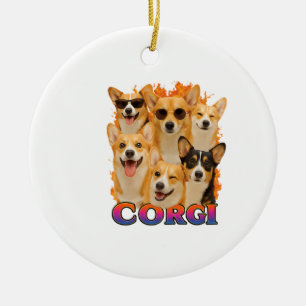 Corgi Kopie Keramik Ornament