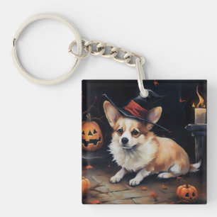 Corgi Kürbisse Halloween Gruselig Schlüsselanhänger