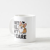 Corgi kurze Beine sind egal Lustiger Spruch Kaffeetasse (Vorderseite Links)
