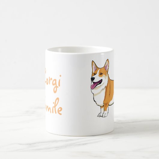 Corgi-Lächeln-Tasse Kaffeetasse (Mittel)