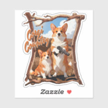 Corgi-Land – Lustiges Corgi-Shirt, Rustikale Ameri