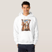 Corgi-Land – Lustiges Corgi-Shirt, Rustikale Ameri Hoodie (Vorne ganz)