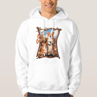Corgi-Land – Lustiges Corgi-Shirt, Rustikale Ameri Hoodie